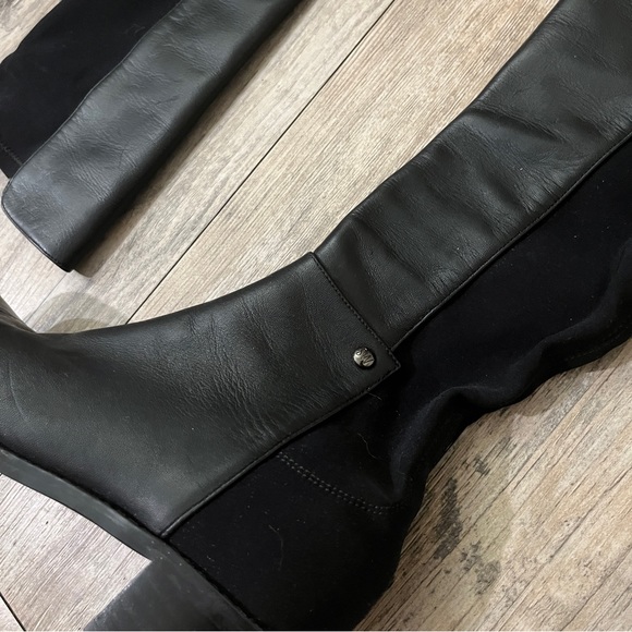 STUART WEITZMAN MIXITUP MEZZAMEZZA BLACK LEATHER KNEE STRETCH CLASSIC 5050 4.5M - Picture 4 of 8